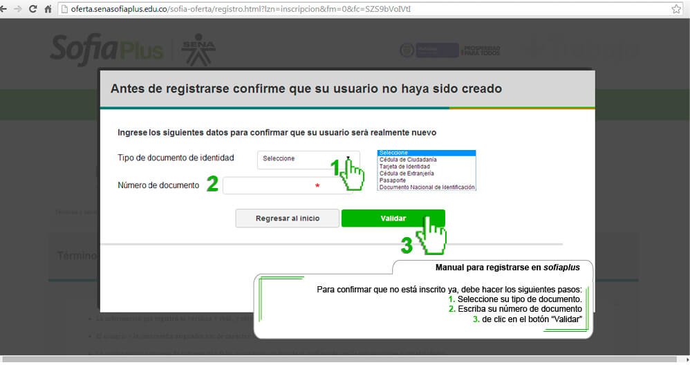 como registrarse en sofia plus paso 2