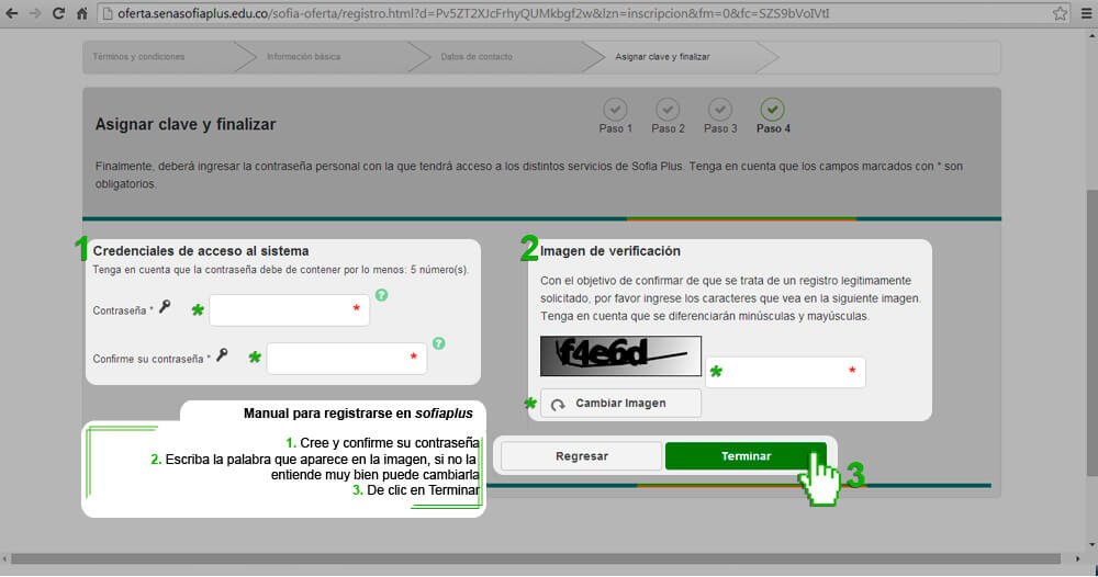 como registrarse en sofia plus paso 6